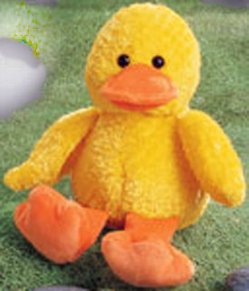 yellow duck cuddly toy