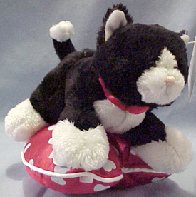 valentine's day plush cat