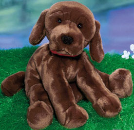 chocolate labrador cuddly toy