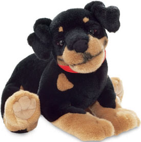 rottweiler puppy stuffed animal