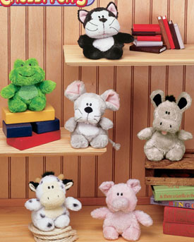 plush farm animal set