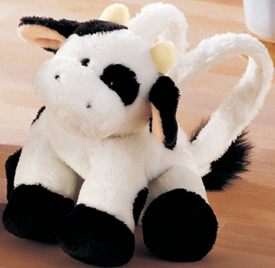 stuffed animal cow purse