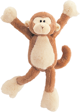 stuffed monkey with magnetic hands