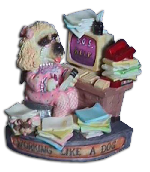 Dog Figurines are here adorable and collectible from the Comical pups to the serious ones.  Cocker Spaniels to Retrievers we have them all in resin figurines and ornaments!