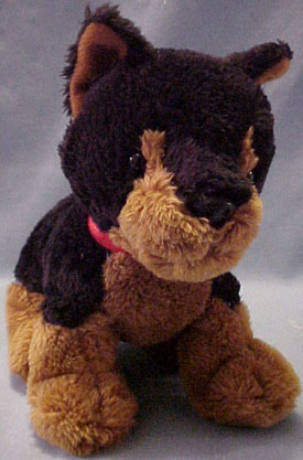 These cuddly soft plush stuffed animal Doberman Pinschers are just adorable.