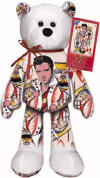 Elvis Presley the King of Hearts Las Vegas or Bust Teddy Bear 9 inches