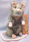 Gund Harry Potter's Plush Scabbers Ron's Rat - his tag is a book mark! 8 1/2 inches high with a 13 inch tail