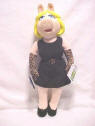 Jim Henson's Muppet Plush Miss Piggy Doll with vinyl face  12 inches 