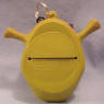 The back of Shrek's head opens when you squeeze the sides Store coins or treasures inside!  
