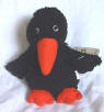 Russ Berrie Home Buddy Plush Cokey the Crow machine washable safe for children  5 1/2 inches