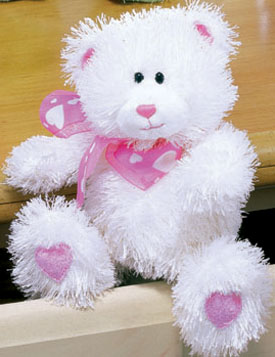 teddy bear with pink bow