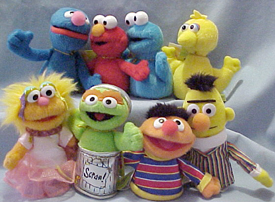 gund sesame street finger puppets