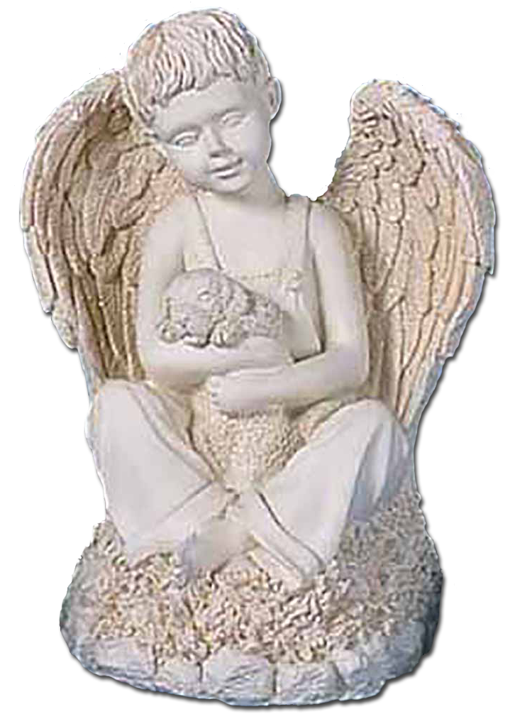 Boy Angel with Puppy "Tender Heart" Musical Figurine
- plays "Unchained Melody"