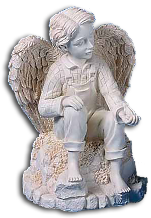 Boy Angel with Frog "Learning to Trust" Musical Figurine
- plays "Rocky"