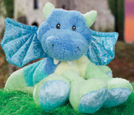 The adorable Gund Klumbsys are cuddly soft, chubby plush stuffed animal colorful Dragons.