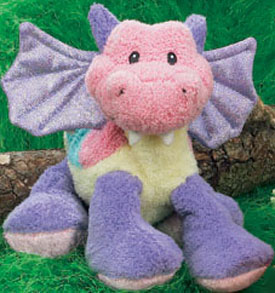 The adorable Gund Klumbsys are cuddly soft, chubby plush stuffed animal colorful Dragons.
