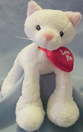 Gund Klumbsy Valentines Plush Aspen the White Kitten Stuffed Animal
- He can stand on all 4 legs, sit or lop over and on just about anything. He is made from the new silky soft materials. Aspen comes with a red pillow heart around the neck which reads "LOVE ME"
- Safe for all ages