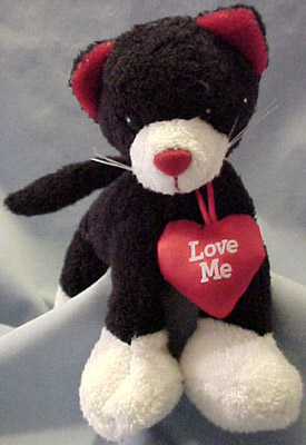These adorable Gund Klumbsy Valentines plush cats and kittens are all dressed up for Valentines Day.