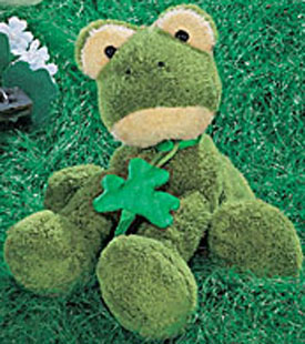 St. Patrick's Day Gund Klumbsy Frog Stuffed Animal