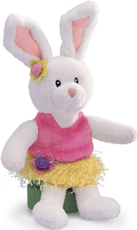 Gund's Hula Happies are adorable bunny rabbit and duck full body finger puppets all dressed in their Easter best!