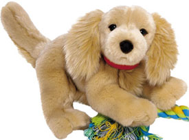 Cuddly soft plush Golden Retriever stuffed animals that are sure to please!