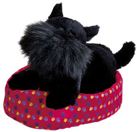 Plush Scottish Terriers in Dog Beds