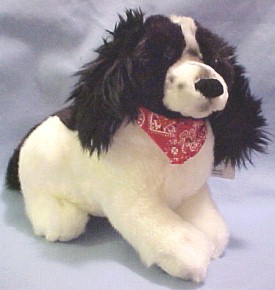 These cuddly soft plush Springer Spaniels are just adorable.