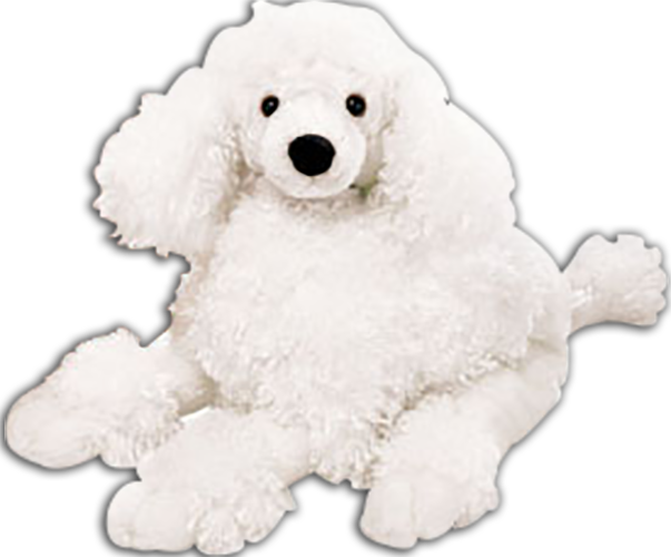 large stuffed poodle