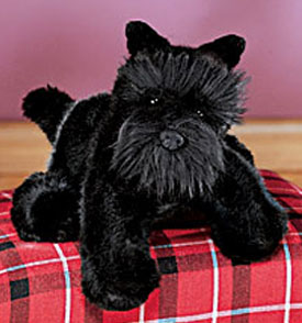 These cuddly soft plush stuffed animal Scottish Terriers are just adorable and ready to cuddle up with you.