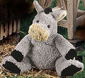 These adorable Donkeys are cuddly soft, chubby plush Farm Animals!