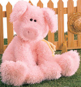 These adorable plush Pigs are medium cuddly soft stuffed animals. You won't want to put them down!