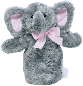 Bring these Elephantsto life when you stick your hand or finger inside an adorable Puppet.