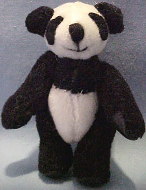 Russ Berrie's World's Tiniest Teddy Bear Panda
- fully jointed plush teddy bear