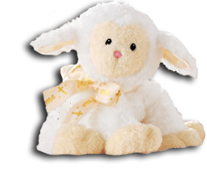 Religious Plush Toys and Stuffed Animals God Bless Baby Teddy Bears and Jesus Loves Me Lambs