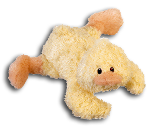 Adorable Duckling baby rattles are soft cuddly plush stuffed animals and perfect for little hands to hold