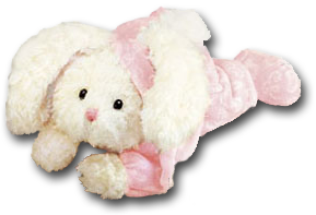 Adorable soft plush Bunny Rabbit rattles perfect for little hands to hold!