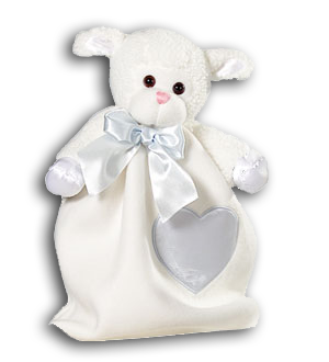 lamb and sheep nursery themed decorations and baby toys