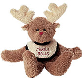 Baby Boyds adorable baby rattles for Christmas from Christmas Teddy Bears to Reindeer Plush Toys for baby.