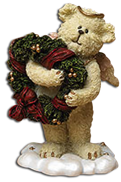 The Lil Wings are adorable Teddy Bears with wings. These angelic teddy bears are ready to help you decorate for Christmas holding candy canes, ornaments, wreaths and more as Christmas Figurines.