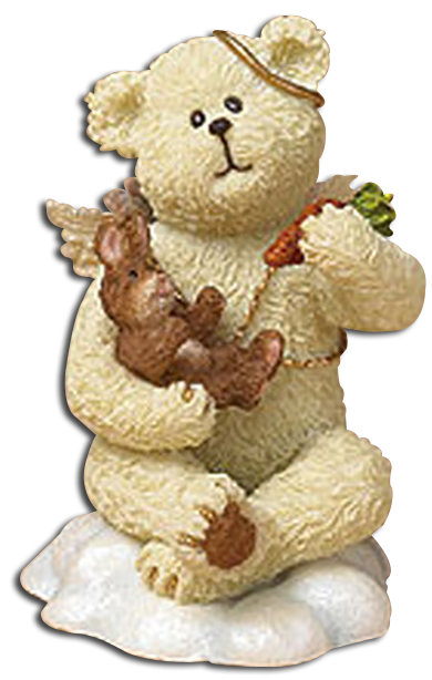 The Lil Wings are adorable Teddy Bears with wings. These Angelic Teddy Bears are ready to decorate for Easter holding their Easter Bunnies and leading the Ducklings as these figurines