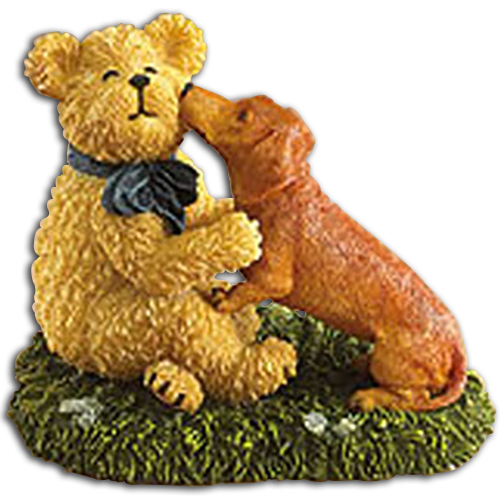 Boyds Puppy Paws and Pals Figurines are adorable figures with Teddy Bears and Puppies playing together.  Find Beagles, Golden Retrievers, Labrador Retrievers, Yorkshire Terriers and more in these figurines.