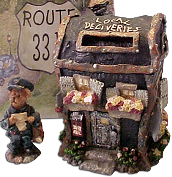 Boyds Route 33 1/3 Figurines are a collection of cozy homes and cottages that you might find on a Sunday drive in the country!