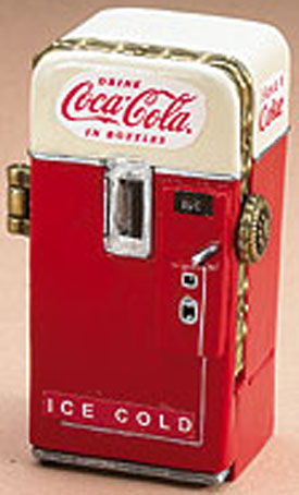Boyds Coca Cola Machine Treasure Boxes