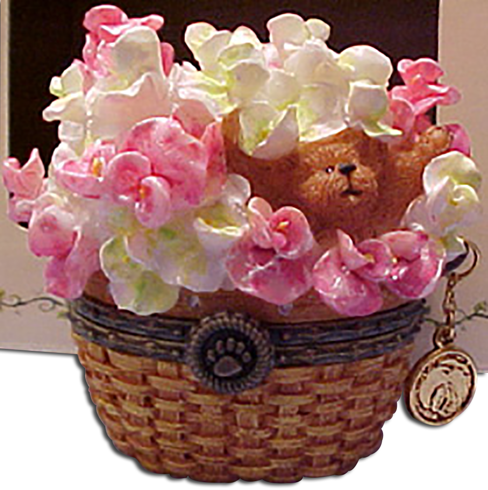 Boyds Beary Blossom Birthday Flower Treasure Boxes