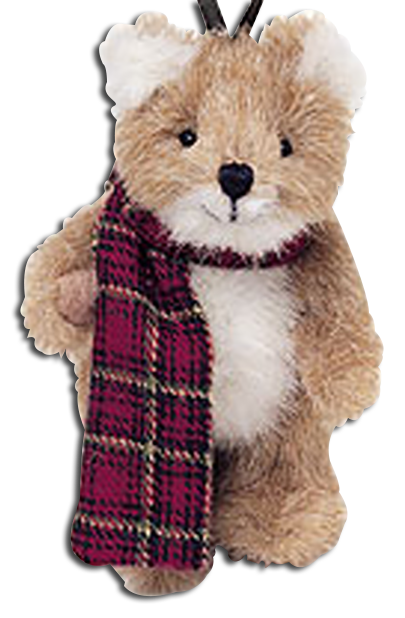 Boyds adorable Sly the Fox is a plush christmas ornament.