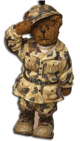 Boyds' Star Spangled Heroes Ornaments are adorable Bearstone Resin Figurine and Plush Ornaments. Find Boyds' holiday ornaments for that special Hero. Teachers, Fire Fighters, Armed Forces, sports fans and nurses!