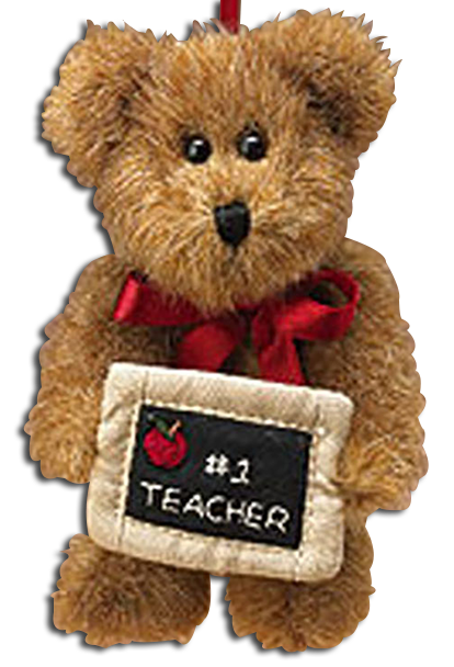 Boyds' Star Spangled Heroes Ornaments are adorable Plush Teddy Bear Teacher Ornaments.