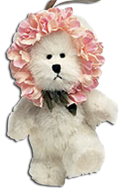 Boyds Teddy Bears make great gifts. These adorable Teddy Bear ornaments are dressed as flowers.