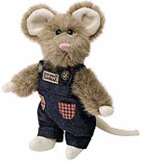 Boyds TJ's Best Dressed Collection welcomes the ADORABLE Mice! These mice are adorable cuddly soft fully jointed plush stuffed animals all dressed up in denim rompers and overalls.