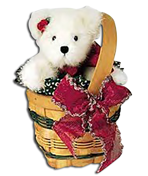 Boyds Christmas Baskets with Teddy Bears